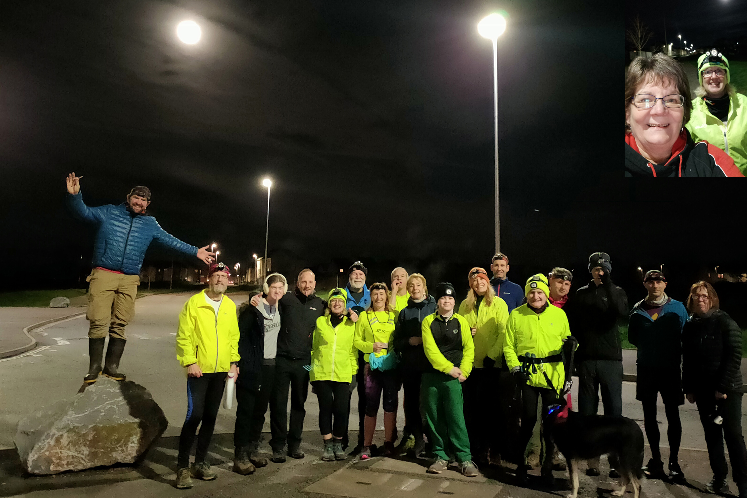 A wet, but very cheery pack!